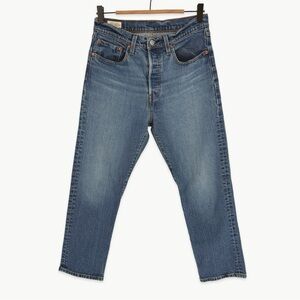 Levi’s 501 Original Cropped Jeans Size 27 Light Wash Vintage Style